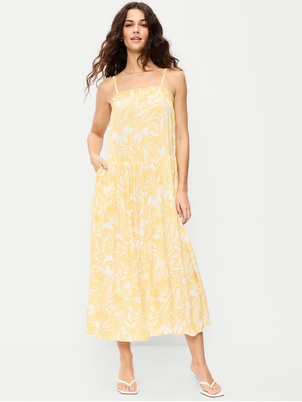 Old Navy Yellow Floral Sundress